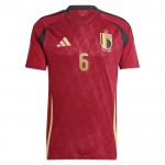 Günstige Fußballtrikots Belgien Onana 6 Heimtrikot EURO 2024 Kurzarm